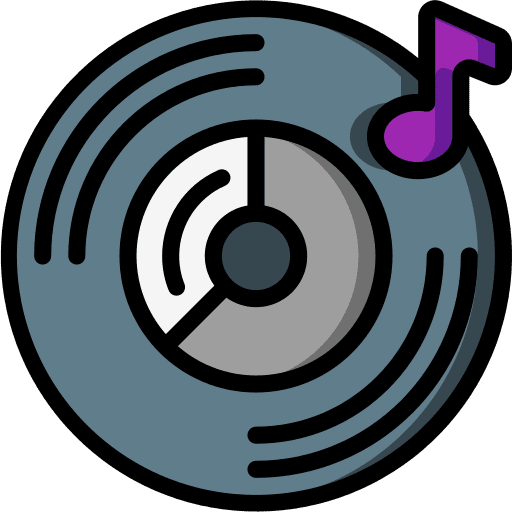 Record turntable record music player icon Record turntable record music player icon