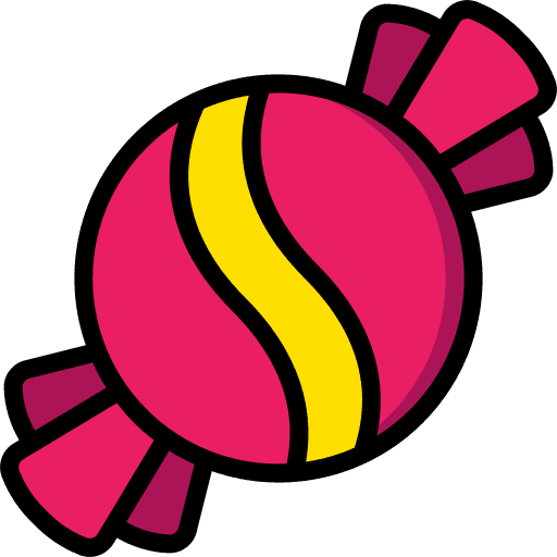 Sweets candy sugar toffee icon