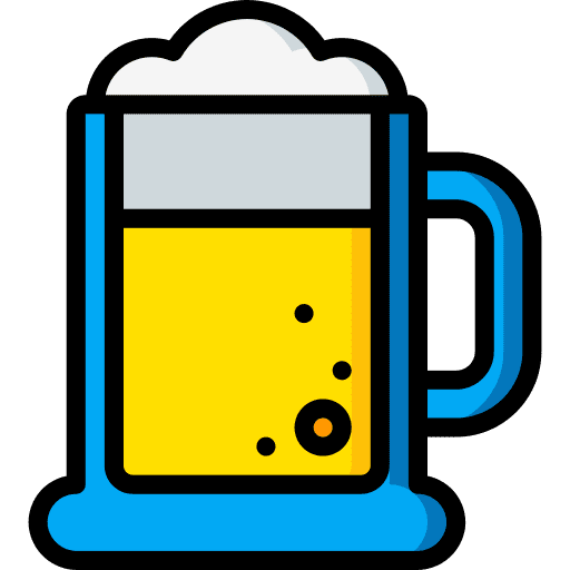 Beer food and restaurant pint of beer pub icon Beer food and restaurant pint of beer pub icon