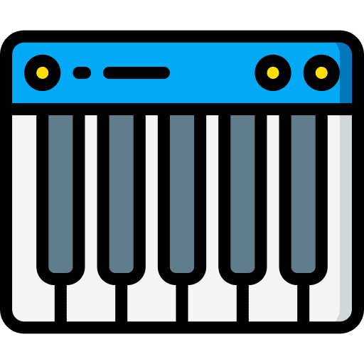 Piano electric piano audio keyboard icon Piano electric piano audio keyboard icon