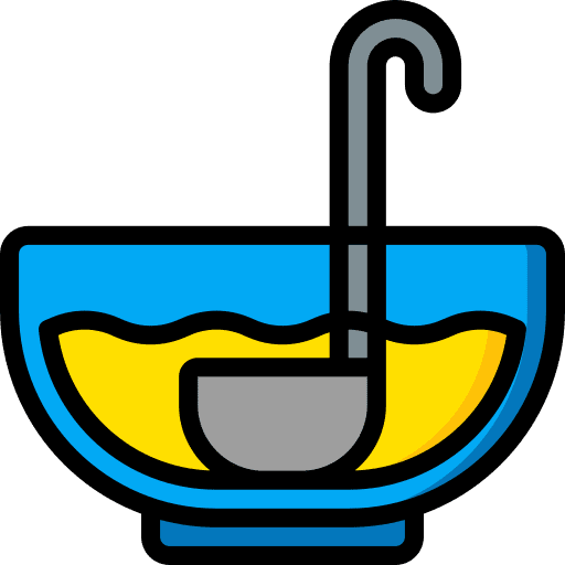 Punch food and restaurant ladle punch icon Punch food and restaurant ladle punch icon