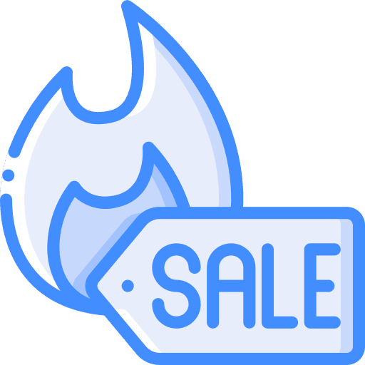 Hot deal bargain price hot deal icon