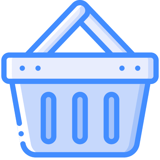 Basket shopping business shopping bag icon