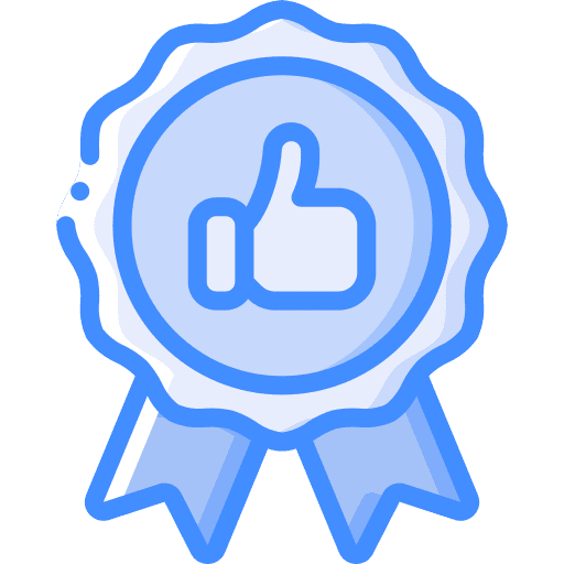 Best seller award thumbs up commerce and shopping icon