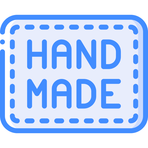 Hand made commerce and shopping handmade hand made icon