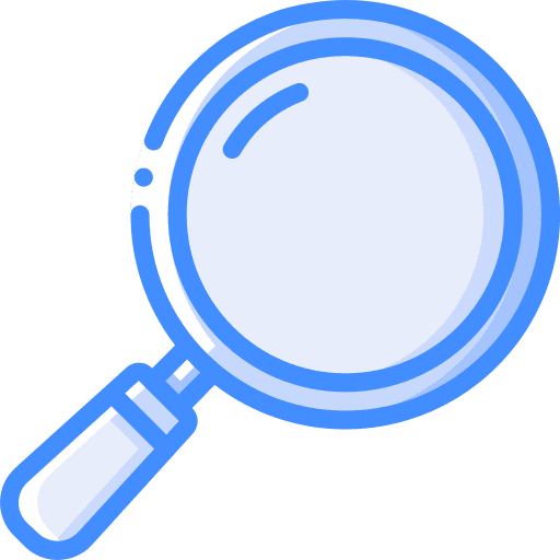Magnifying glass zoom search magnifier icon