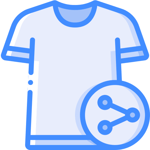 Tshirt item clothing social media icon