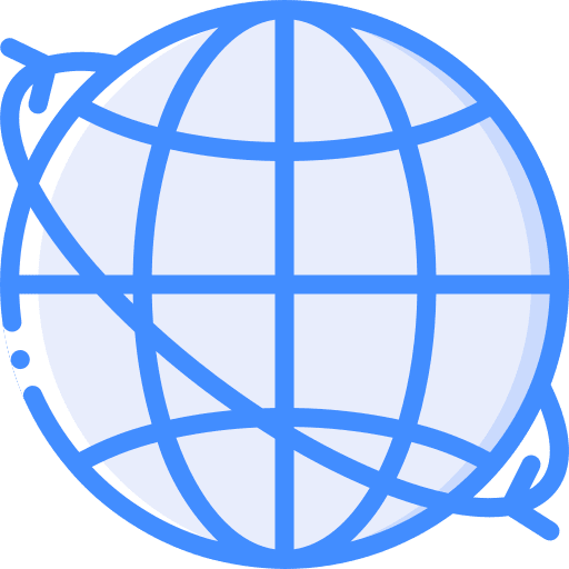 World global commercial shipping icon