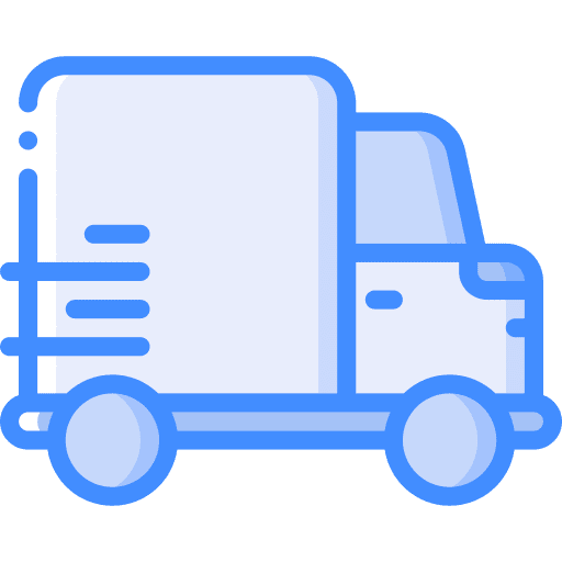 Fast delivery shipments shipping and delivery mover truck icon