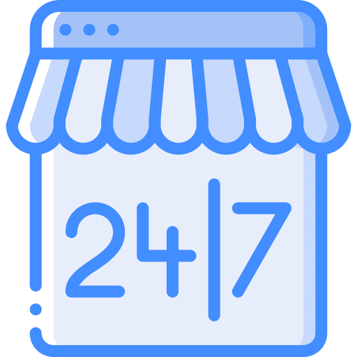 Online shop mobile store online store commerce icon