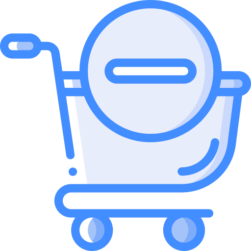 Remove from cart shopping cart remove from cart commerce and shopping icon