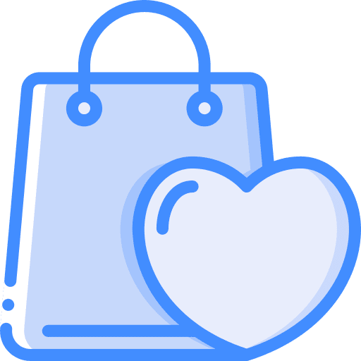 Shopping bag commerce go shopping favourite icon