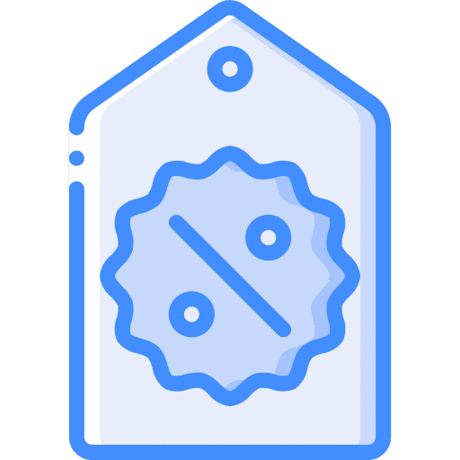 Tag price percent tag icon