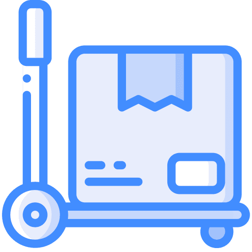 Parcel box shipping logistic icon