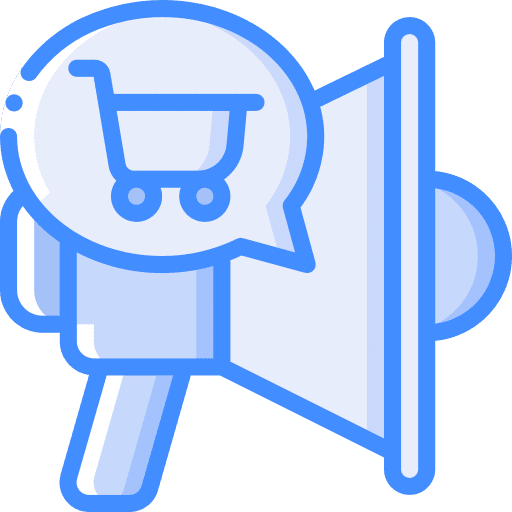 Megaphone marketing market advertising icon