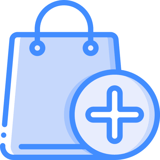 Shopping bag add shop shopping bag icon