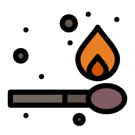 Fire flame match miscellaneous icon
