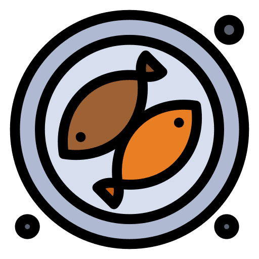 Fish salmon food and restaurant fillet icon