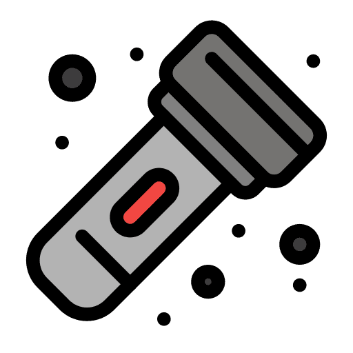 Flashlight exploration light flashlight icon