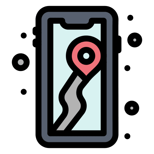 Map interface maps and flags google maps icon Map interface maps and flags google maps icon