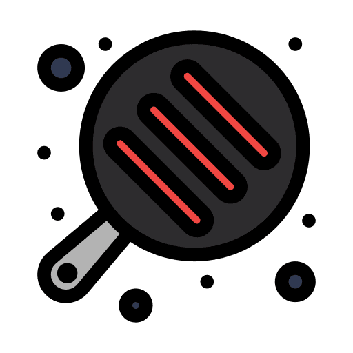 Pan cooking equipment tools icon
