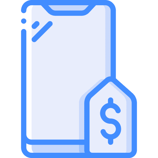 Smartphone online discount sale ecommerce icon