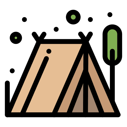 Tent outdoor tent equipment icon
