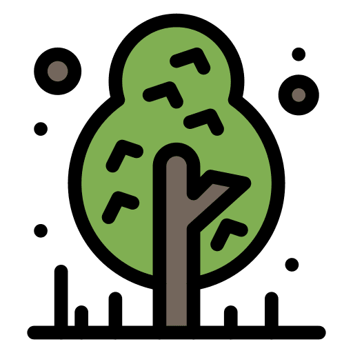 Tree gardening tree yard icon