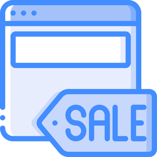 Web browser sale website desktop icon