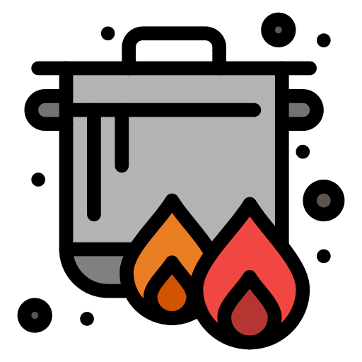 Pot pot boiling cook islands icon Pot pot boiling cook islands icon
