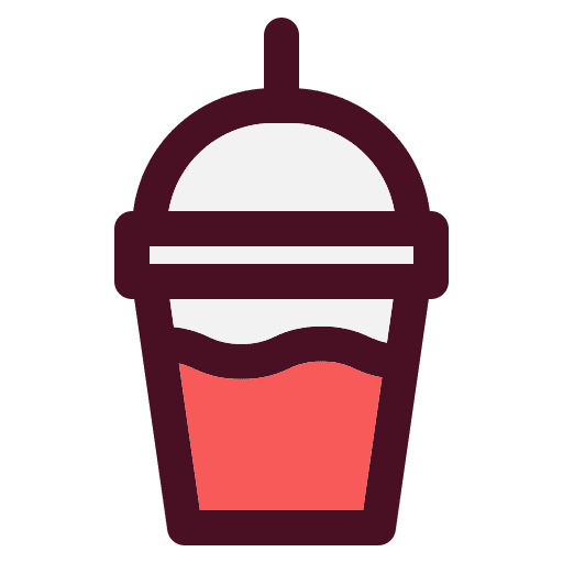 Juice straw plastic cup drink icon