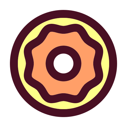 Donut bakery sweet snack icon Donut bakery sweet snack icon