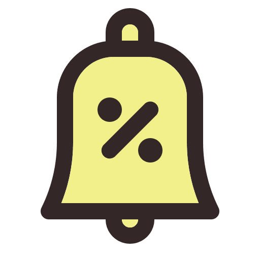 Notification bell alarm notification bell promotion icon