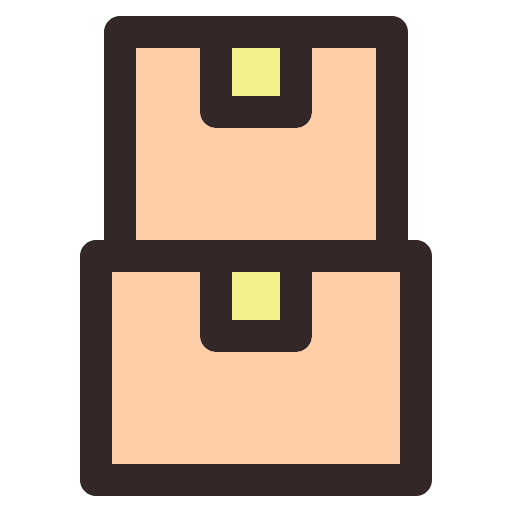 Box stock warehouse shipping and delivery icon Box stock warehouse shipping and delivery icon