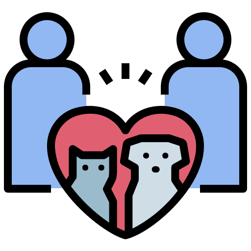 Pet care help pet love dog icon