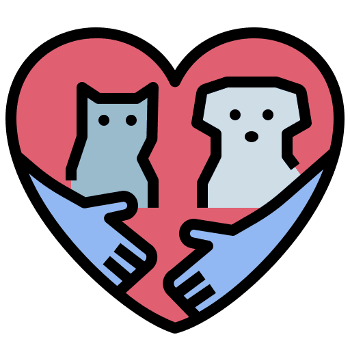 Pet care pet care volunteer animals icon