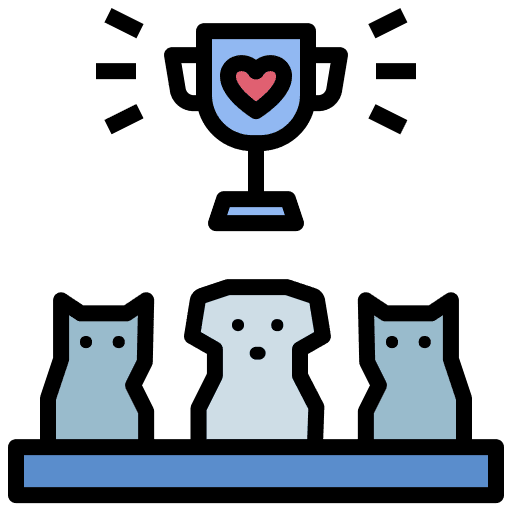 Contest pet animals contest icon Contest pet animals contest icon