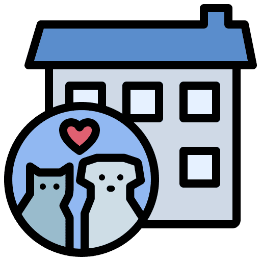 Daycare center dog animals cat icon Daycare center dog animals cat icon