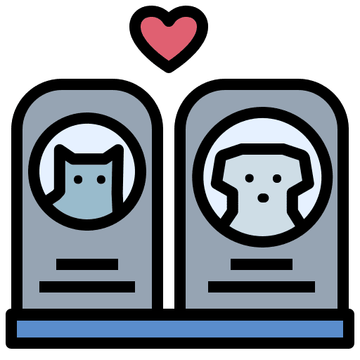 Memorial remembrance dog pet love icon Memorial remembrance dog pet love icon