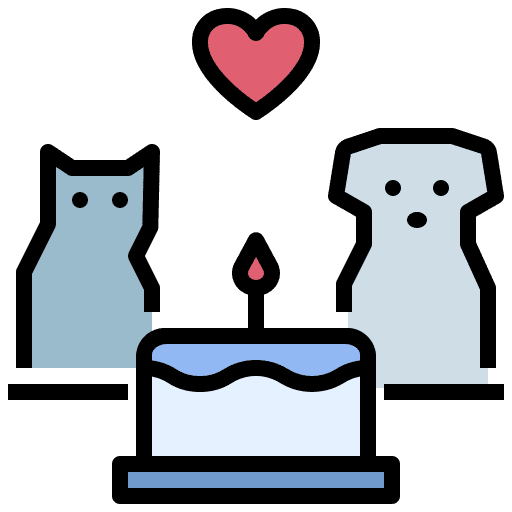 Party party food cat icon Party party food cat icon