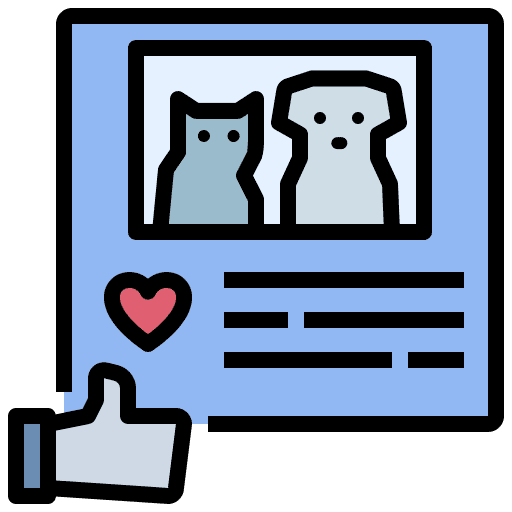 Pet love animals dog blog icon Pet love animals dog blog icon
