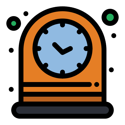Alarm clock alarm clock table clock time and date icon Alarm clock alarm clock table clock time and date icon