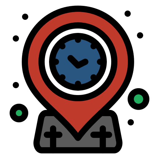 Location pin time and date place location pin icon Location pin time and date place location pin icon