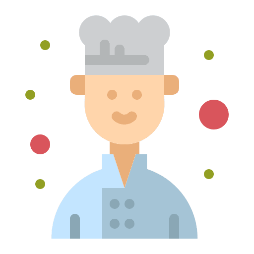 Chef professions and jobs man avatar icon