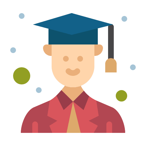 Graduate education school user icon