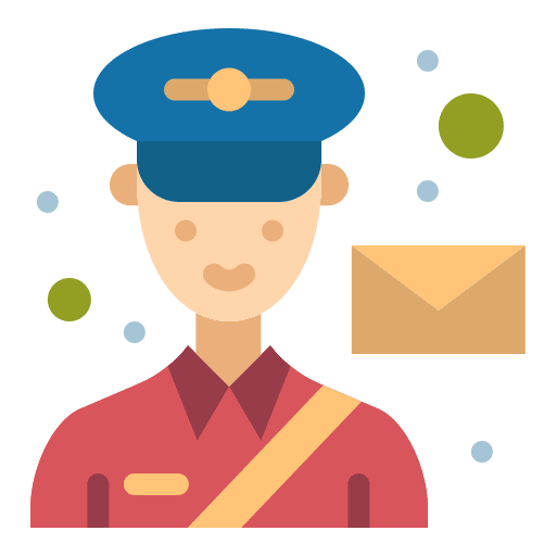 Postman postman shipping and delivery user icon Postman postman shipping and delivery user icon