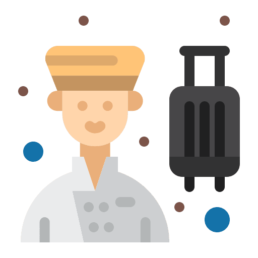 Waiter hotel bartender career icon Waiter hotel bartender career icon