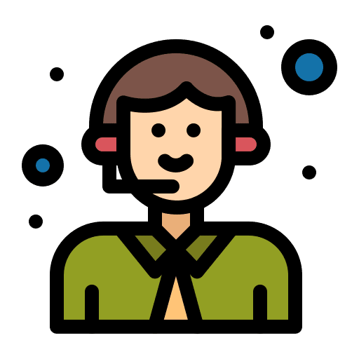 Call center agent professions and jobs person young icon