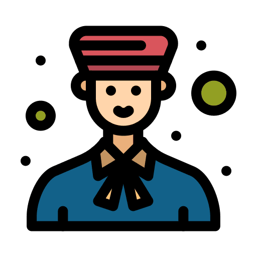 Bellman professions and jobs people caucasian icon Bellman professions and jobs people caucasian icon