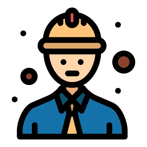 Worker conveyor belt industry professions and jobs icon Worker conveyor belt industry professions and jobs icon